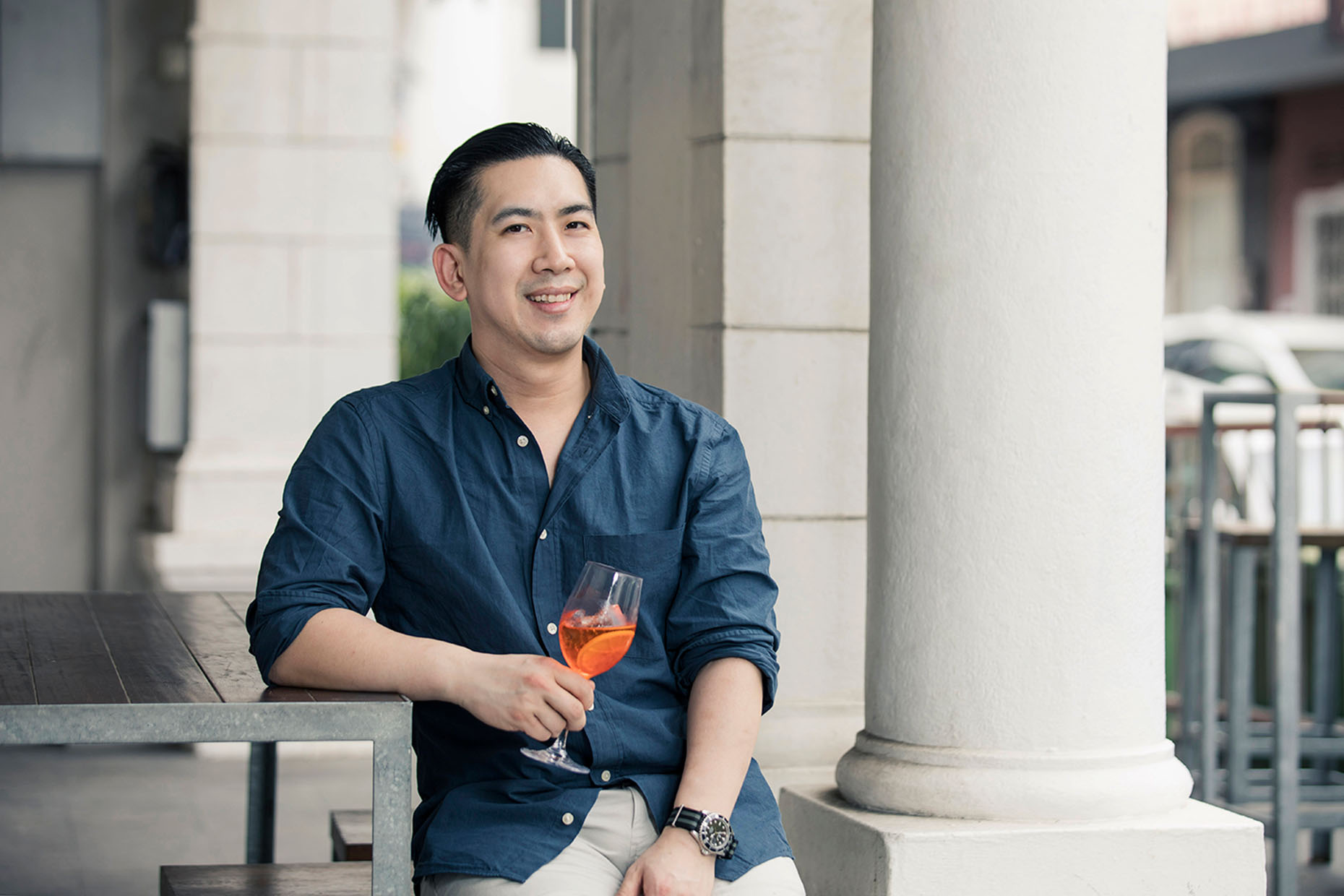 Executive Chef David Tang, formerly from Wolfgang Puck, believes food is the window into culture and identity, so it is important to understand the original before creating.